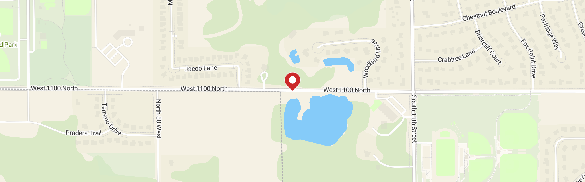 Map of Bethlehem Lutheran Church at 2050 W 1100 N, Chesterton, IN 46304