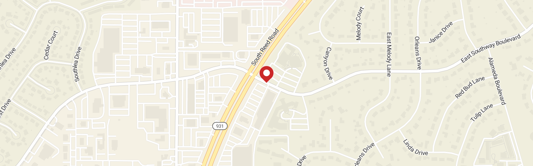Map of Lutheran Church Redeemer at 705 E Southway Blvd, Kokomo, IN 46902