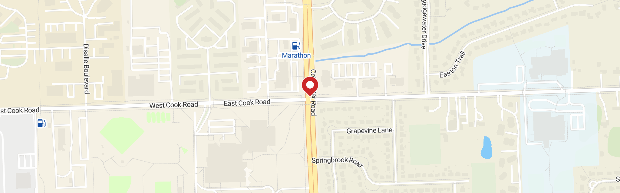 Map of Resurrection Lutheran Church at 7401 Coldwater Rd, Fort Wayne, IN 46825