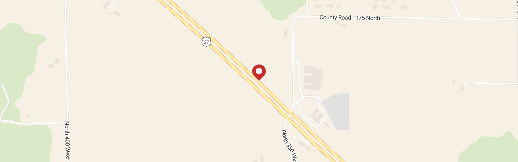 Map of St John Lutheran Church at 11555 N Us-27, Decatur, IN 46733