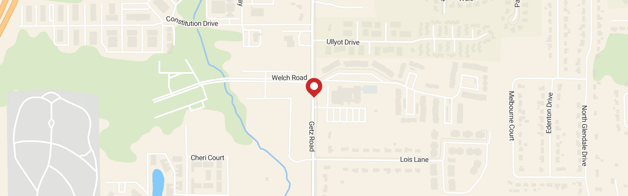 Map of St Michael Lutheran Church at 2131 Getz Rd, Fort Wayne, IN 46804