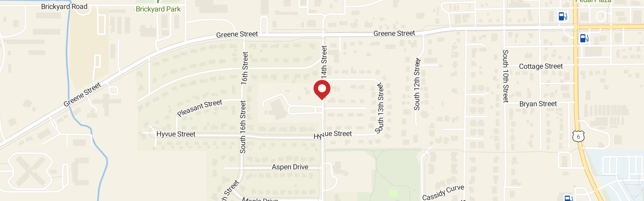 Map of Faith Lutheran Church at 602 S 14th St, Adel, IA 50003