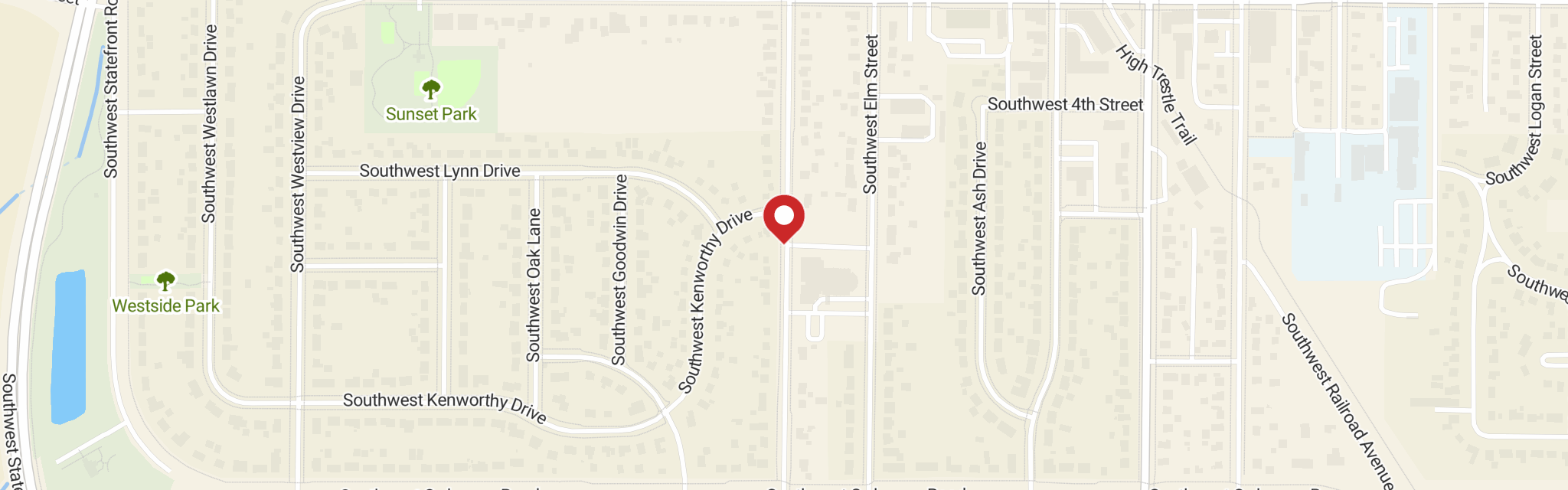 Map of Holy Trinity Lutheran Church at 517 SW Des Moines St, Ankeny, IA 50023