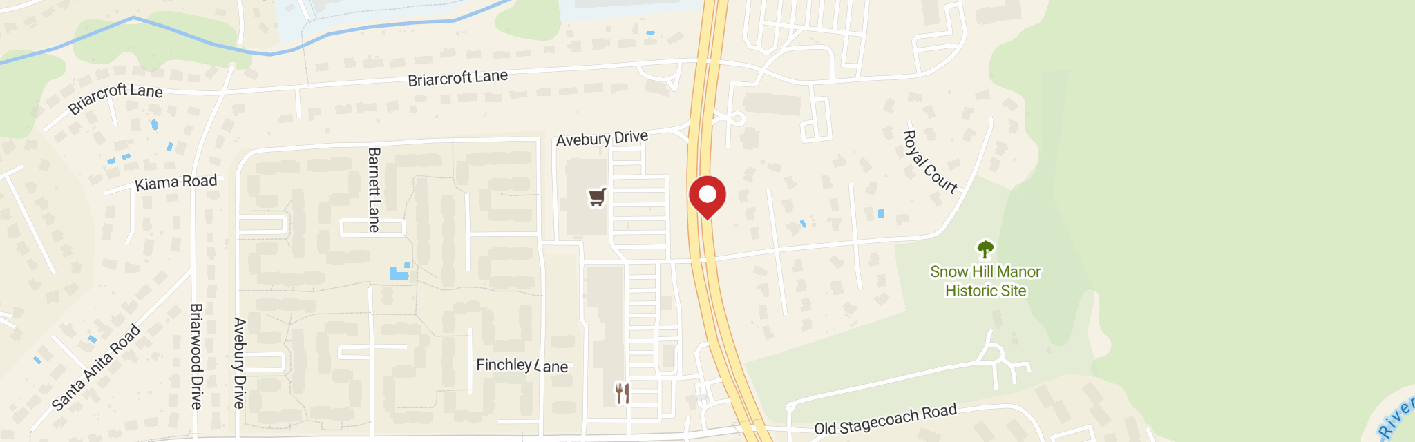 Map of Our Savior Lutheran Church at 13611 Laurel Bowie Rd, Laurel, MD 20708