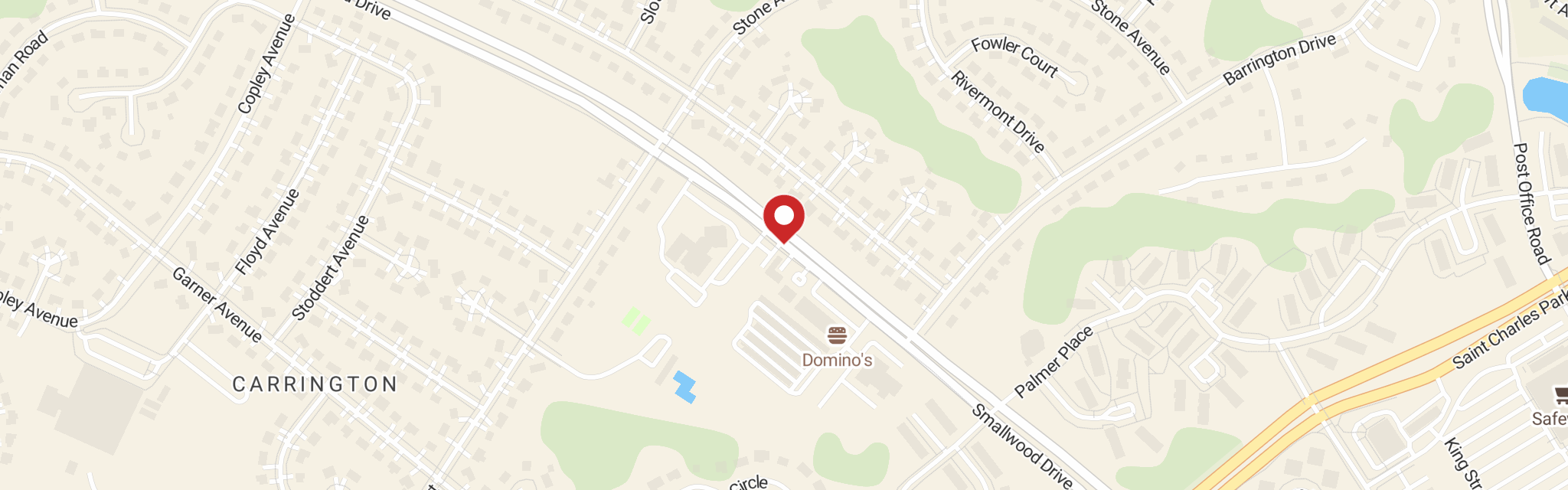 Map of Peace Lutheran Church at 401 Smallwood Dr, Waldorf, MD 20602