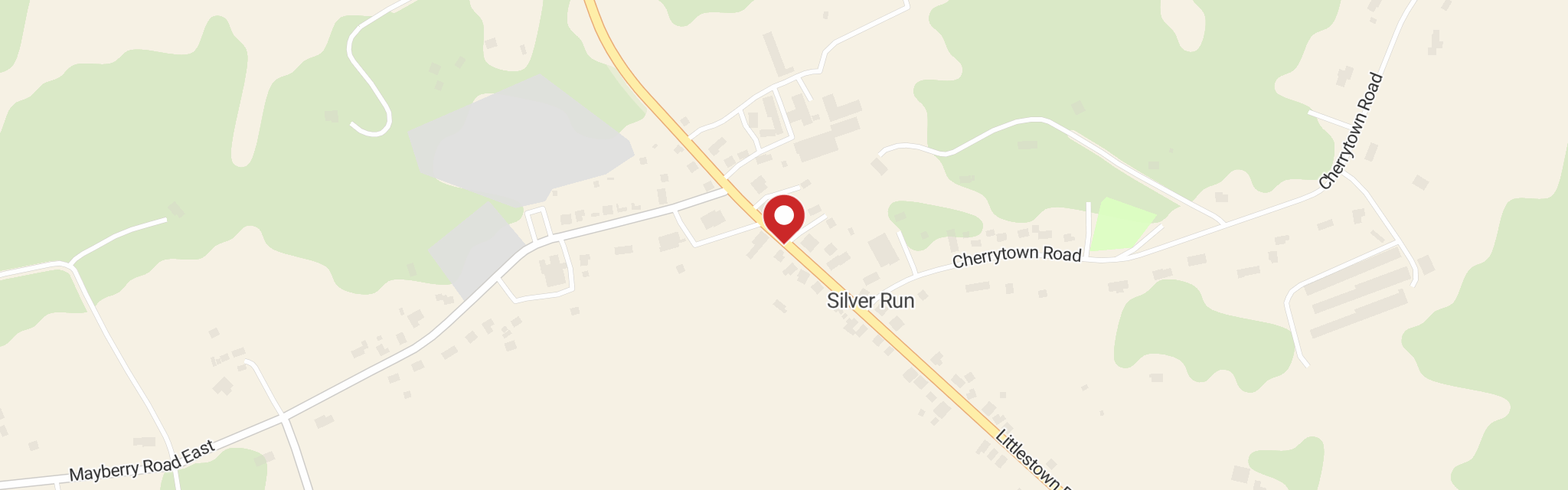 Map of St Mary's Evangl Lutheran Church at 3978 Littlestown Pike, Westminster, MD 21158