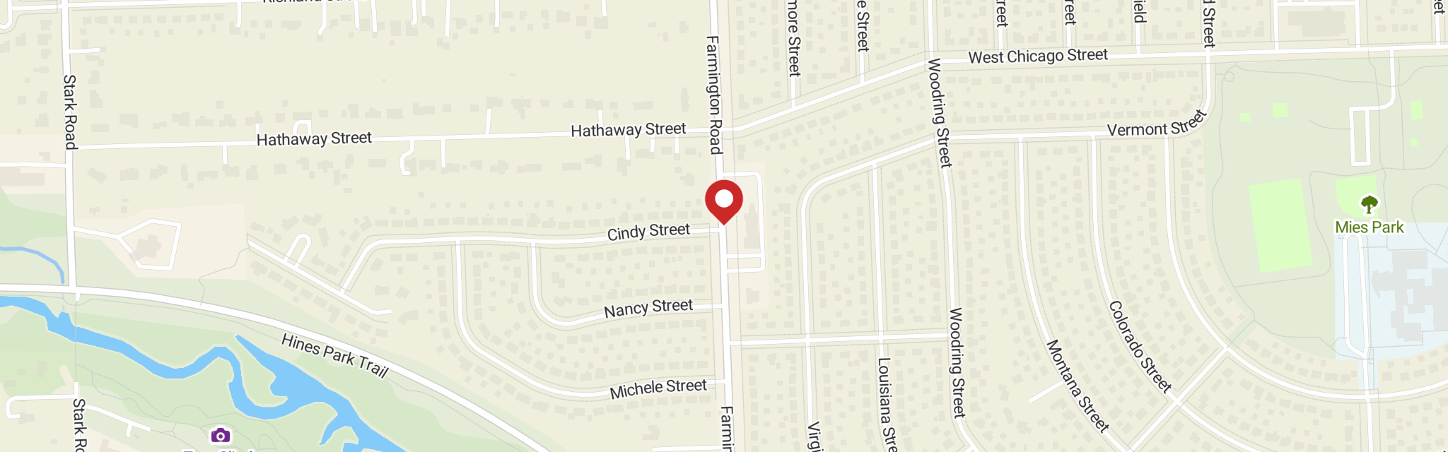 Map of Christ the King Lutheran at 9300 Farmington Rd, Livonia, MI 48150