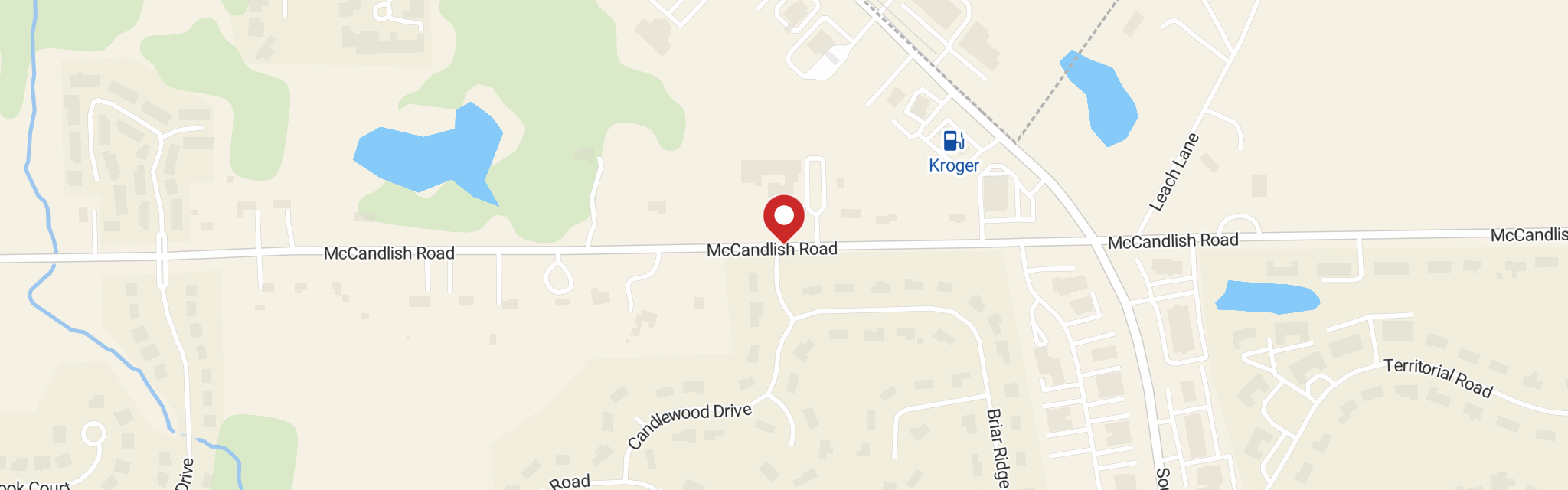 Map of Gloria Dei Lutheran Church at 5005 McCandlish Rd, Grand Blanc, MI 48439