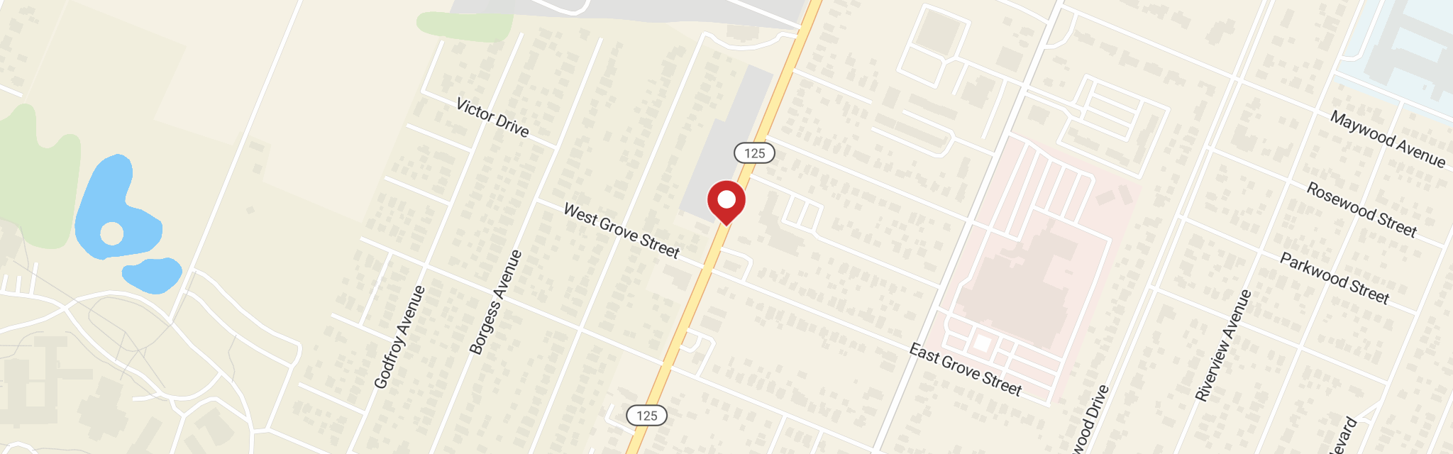 Map of Grace Lutheran Church at 630 N Monroe St, Monroe, MI 48162