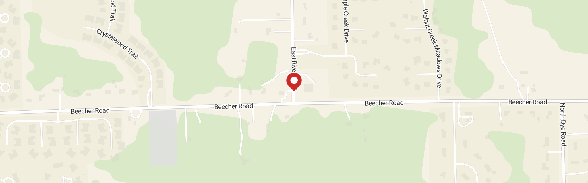 Map of King of Glory Lutheran Church at 6012 River Rd, Flushing, MI 48433