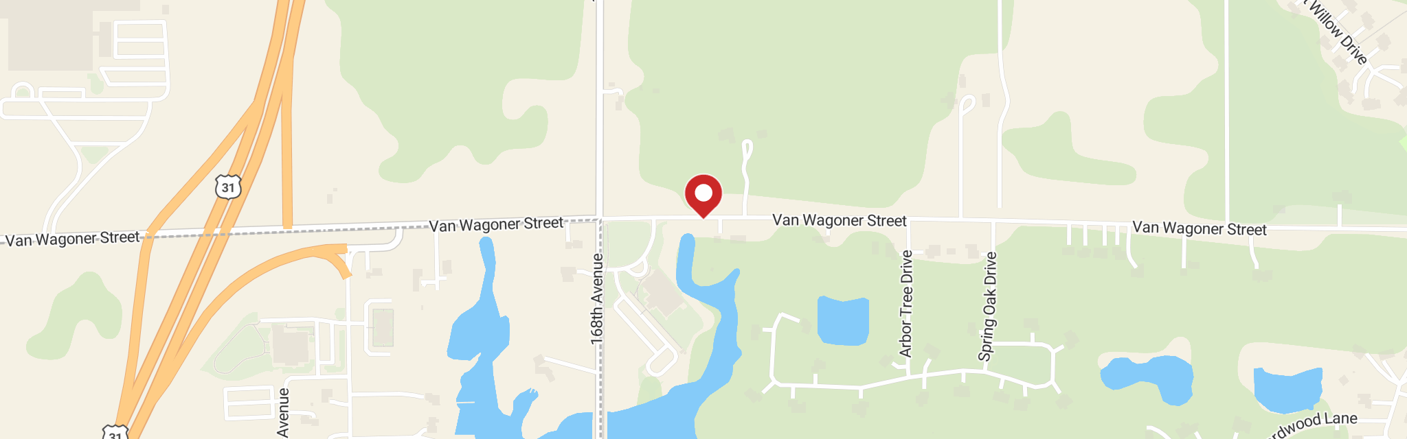 Map of Lakeshore Lutheran Fellowship at 16790 Van Wagoner Rd, Spring Lake, MI 49456