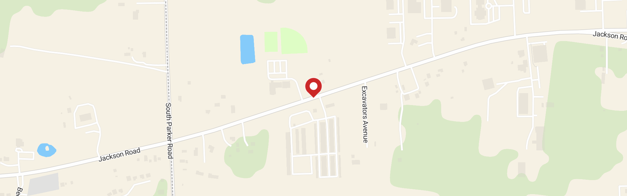Map of Peace Lutheran Church at 8260 Jackson Rd, Ann Arbor, MI 48103