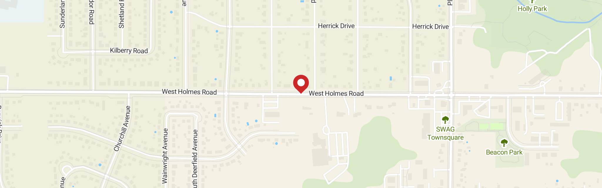 Map of Redeemer Lutheran Church at 2727 W Holmes Rd, Lansing, MI 48911