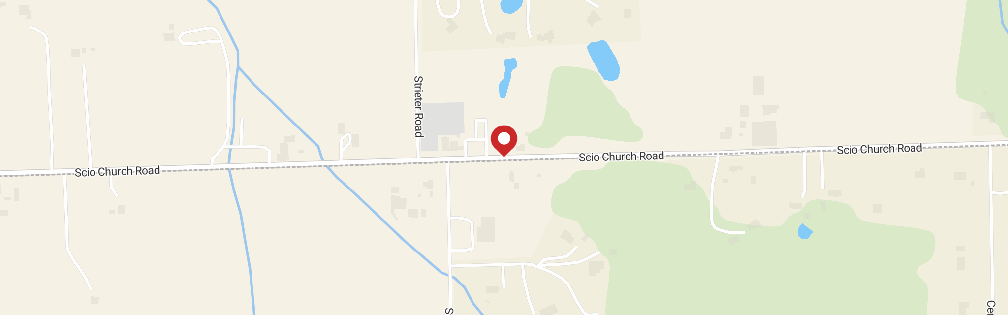 Map of Salem Lutheran Church at 7474 Scio Church Rd, Ann Arbor, MI 48103