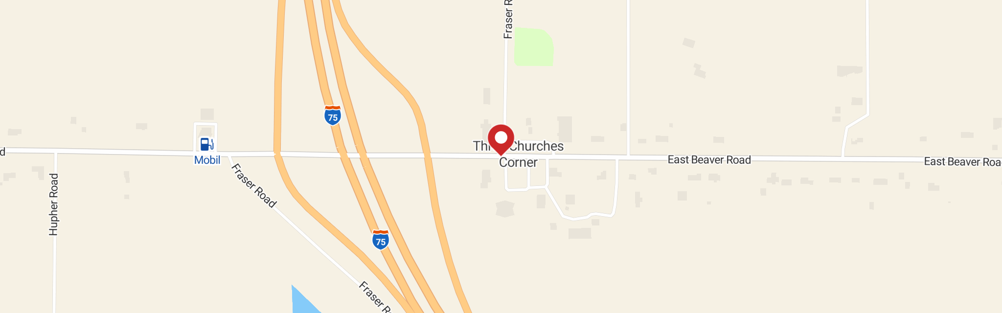 Map of St Bartholomew Lutheran Church at 997 E Beaver Rd, Kawkawlin, MI 48631