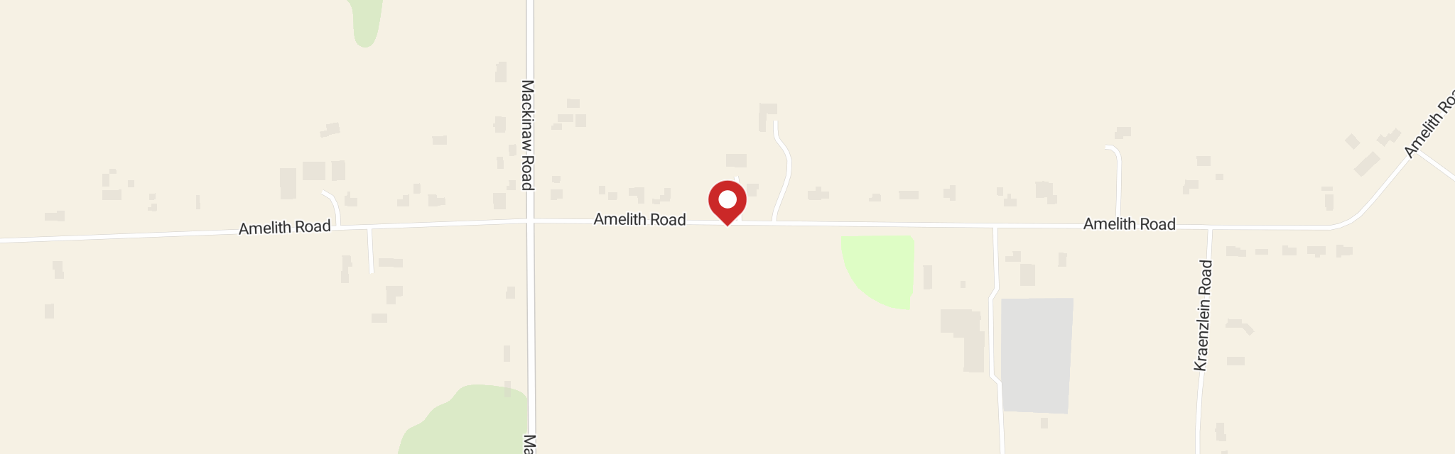 Map of St John Lutheran Church at 1664 Amelith Rd, Bay City, MI 48706