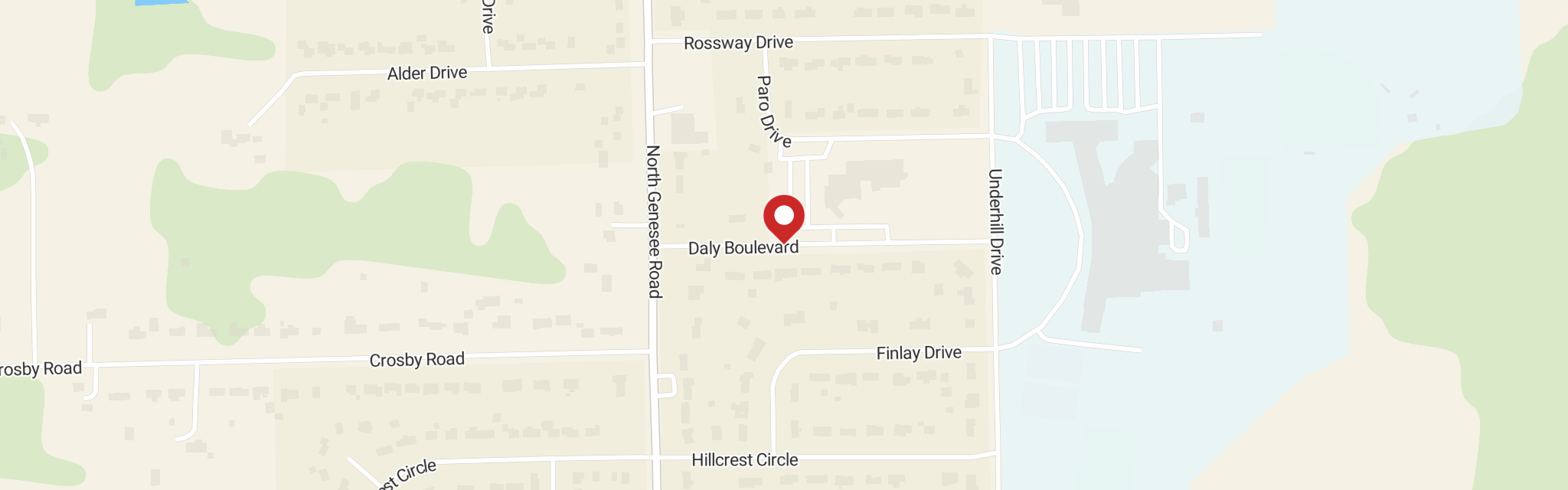 Map of St Mark Lutheran Church at 5073 Daly Blvd, Flint, MI 48506