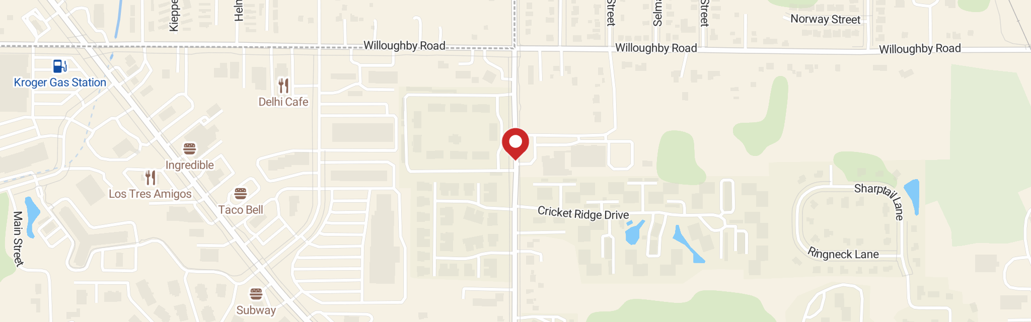 Map of St Matthew Lutheran Church at 2418 Aurelius Rd, Holt, MI 48842