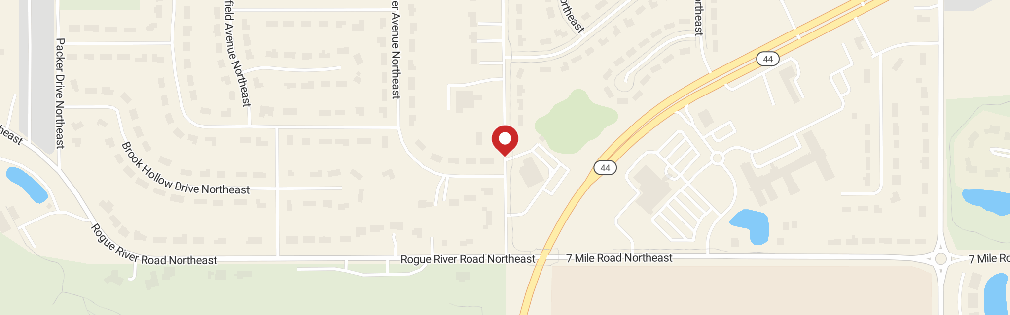 Map of St Stephen Lutheran Church at 6070 Kutts Hill Dr NE, Rockford, MI 49341
