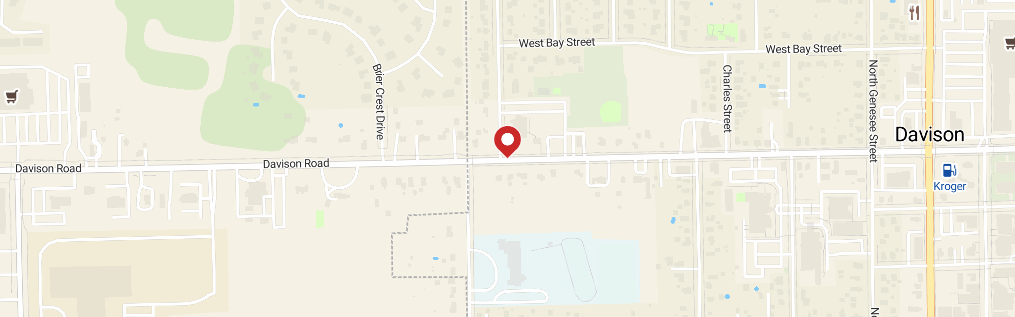 Map of Trinity Lutheran Church at 706 W Flint St, Davison, MI 48423