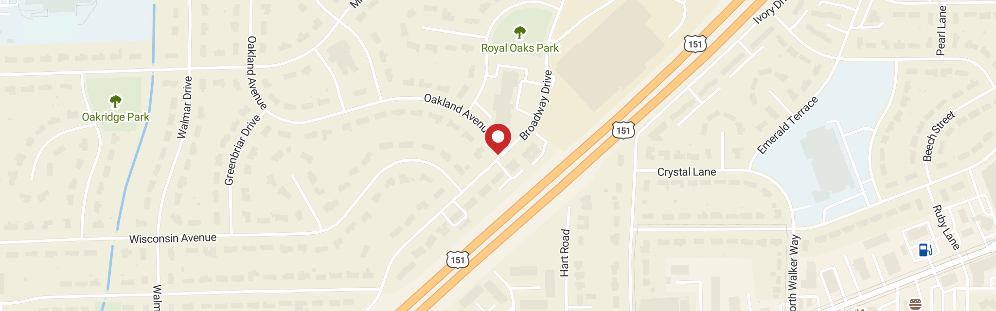 Map of Bethlehem Lutheran Church at 1700 Broadway Dr, Sun Prairie, WI 53590