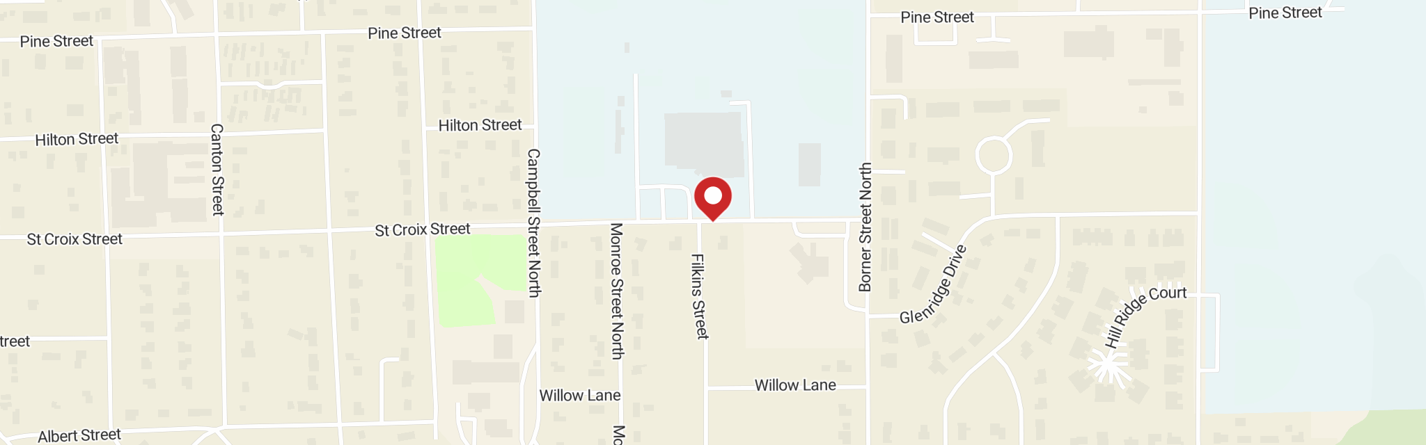 Map of Joy Lutheran Church at 1435 Saint Croix St, Prescott, WI 54021