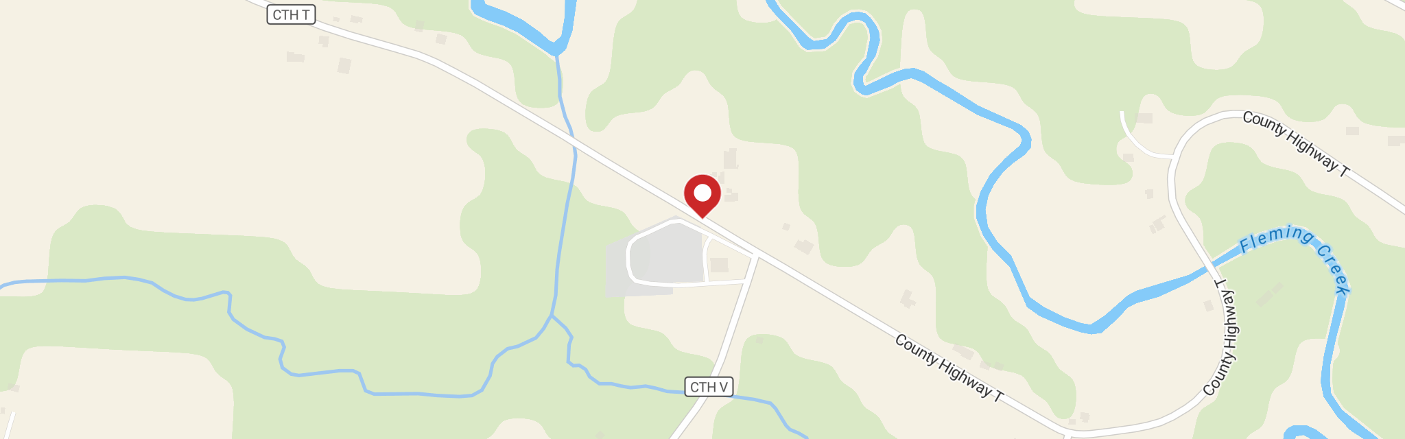 Map of Lewis Valley Lutheran Church at W5402 County Road T, Holmen, WI 54636