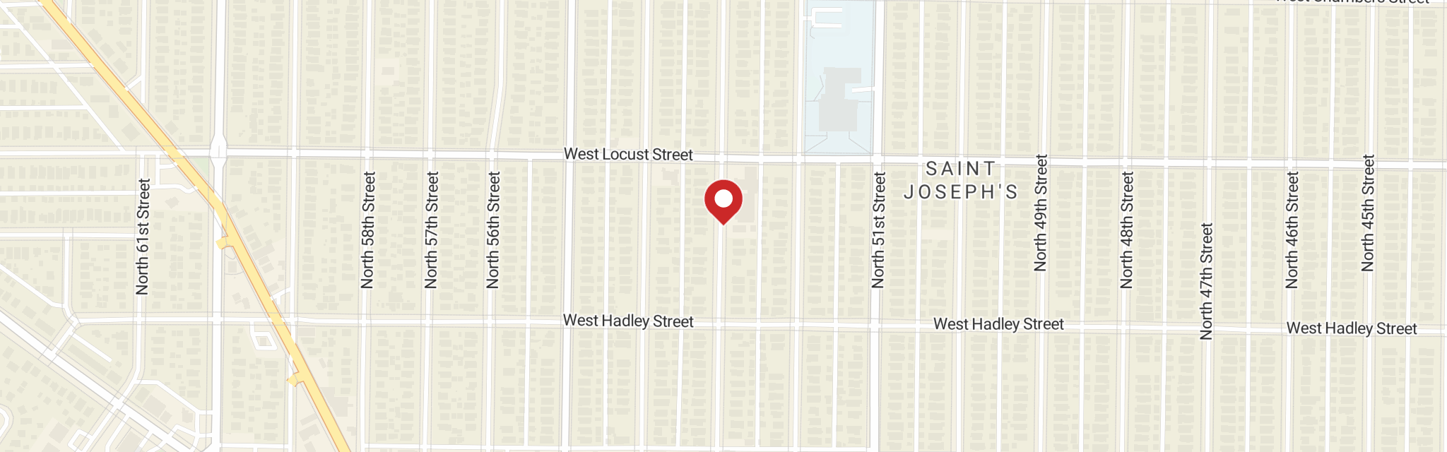 Map of Mount Calvary Lutheran Church at 2862 N 53rd St, Milwaukee, WI 53210