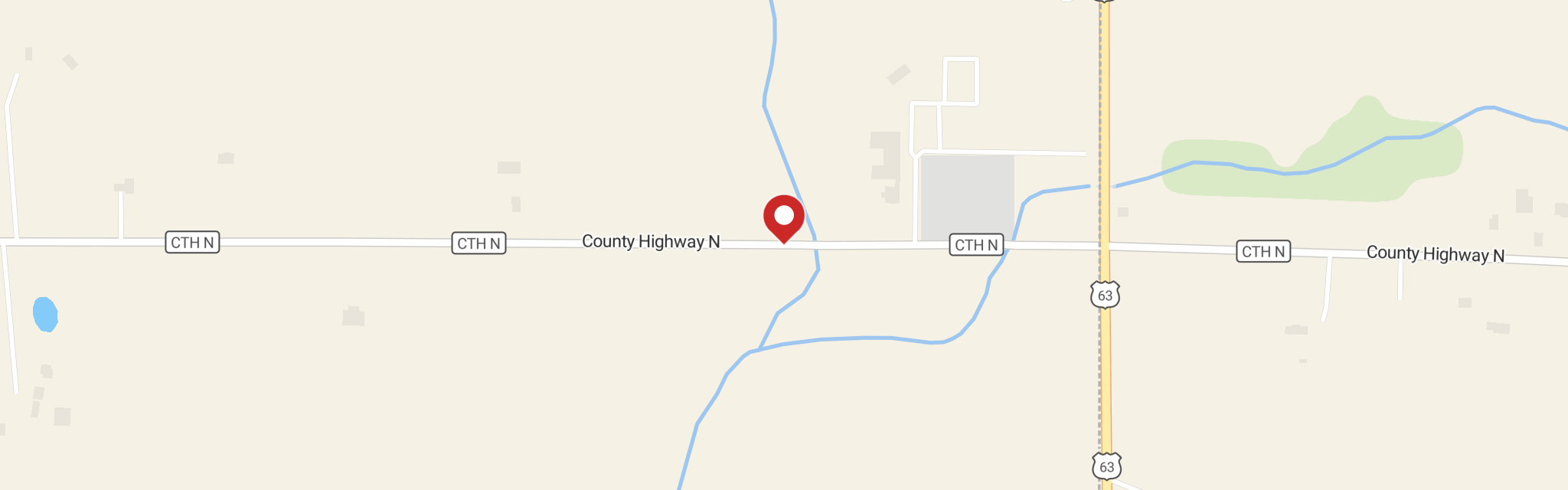 Map of Peace Lutheran Church at 2084 County Rd N, Baldwin, WI 54002