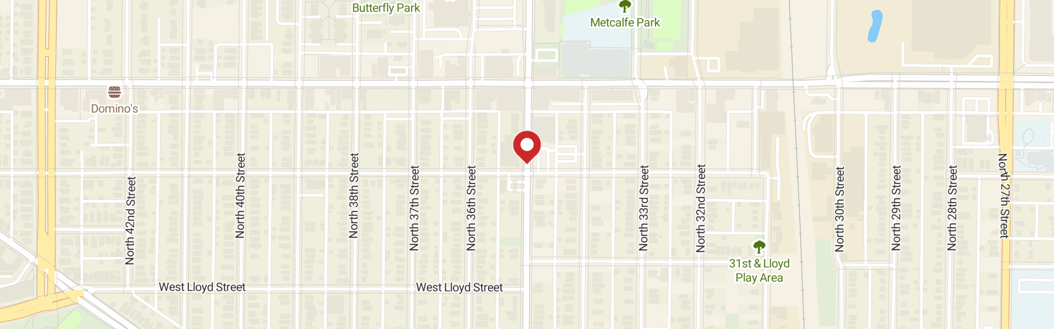 Map of Reformation Lutheran Church at 2201 N 35th St, Milwaukee, WI 53208