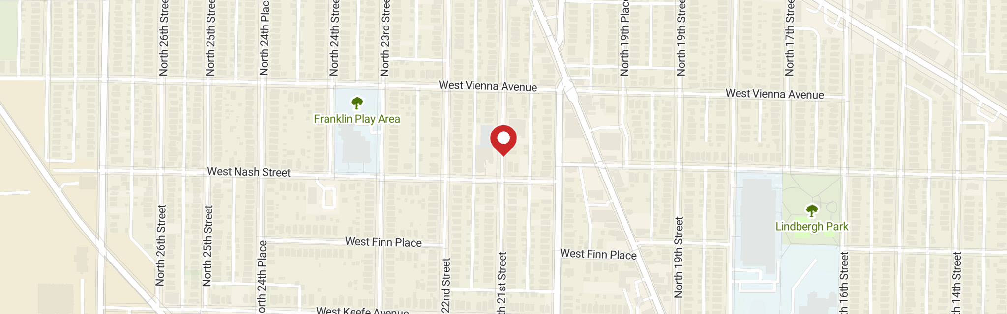 Map of Siloah Lutheran Church at 3721 N 21st St, Milwaukee, WI 53206