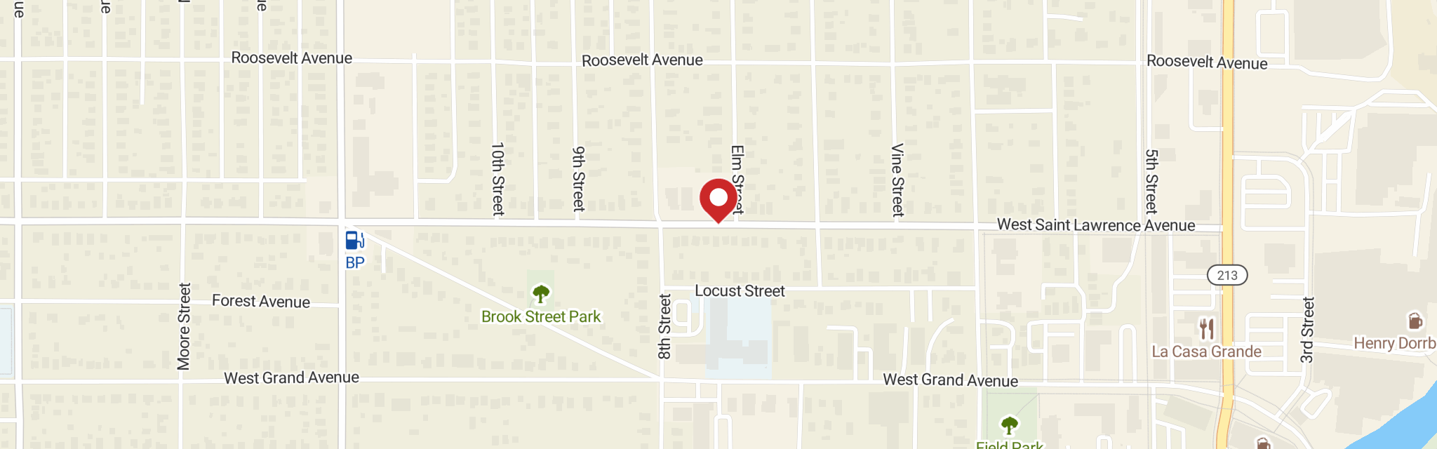 Map of St Paul Lutheran Church at 617 Saint Lawrence Ave, Beloit, WI 53511
