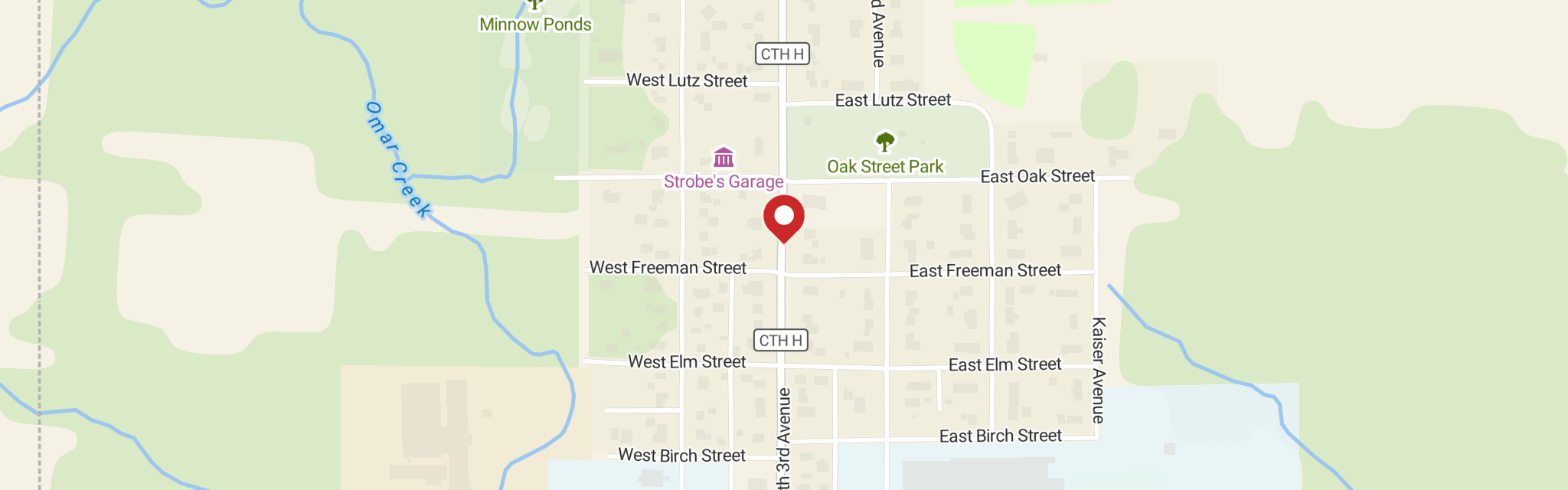 Map of St Stephens Lutheran Church at 424 N 3rd Ave, Edgar, WI 54426