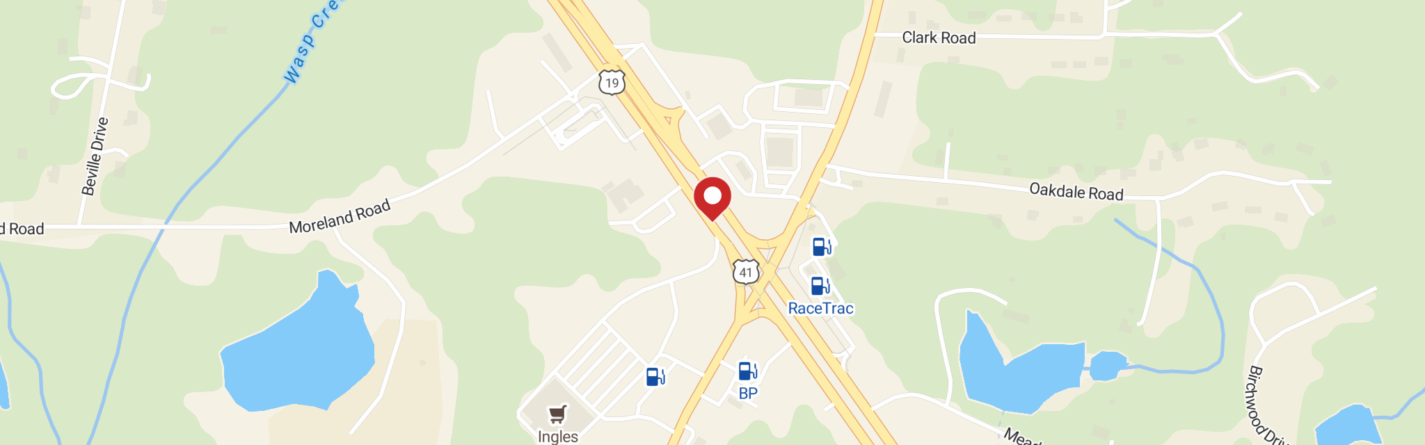 Map of St John Lutheran Church at 1689 Us 41 Byp S, Griffin, GA 30224
